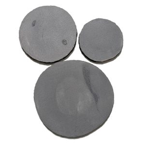 Round steppers of Midnight Black bluestone in three sizes and in 20mm thick. Atlas Tile & Stone natural stone supplier with services at Moorabbin, Cheltenham, Brighton, Sandringham, Hampton, Black rock, Highett, Beaumaris, Parkdale, Mordialloc, Dingley Village, Mentone, Clayton